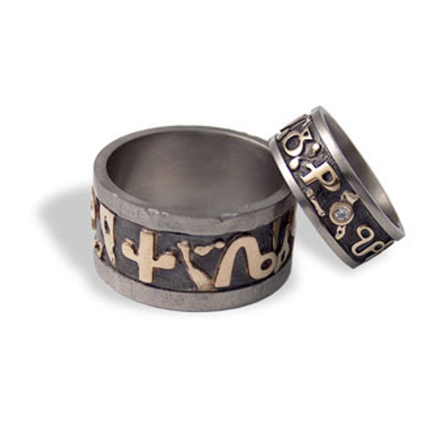 Халки от титан, злато и сребро